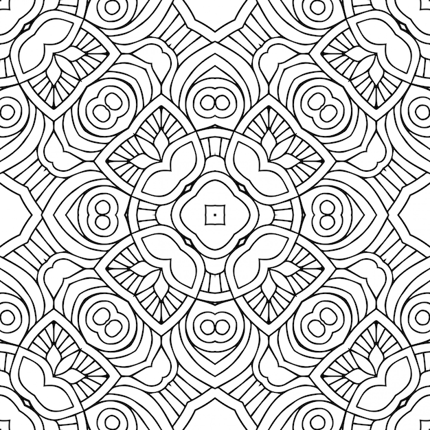 Seamless pattern. Vintage decorative elements