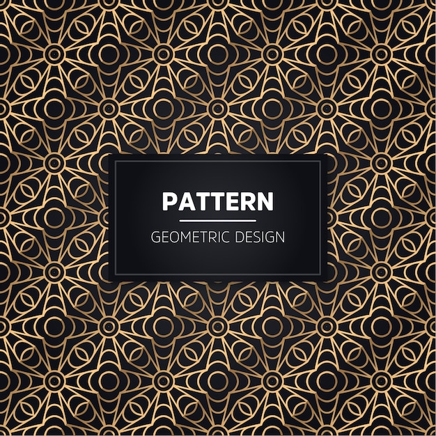 Seamless pattern. Vintage decorative golden ornamental.