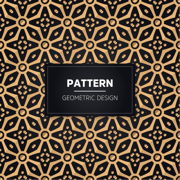 Seamless pattern. Vintage decorative golden ornamental.