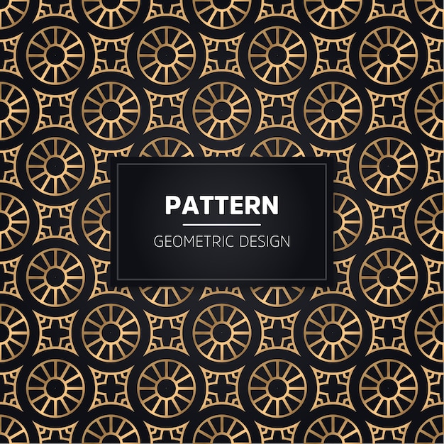 Seamless pattern. Vintage decorative golden ornamental.