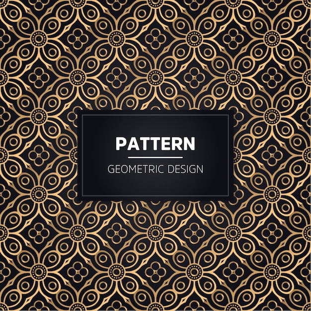 Seamless pattern. Vintage decorative golden ornamental.