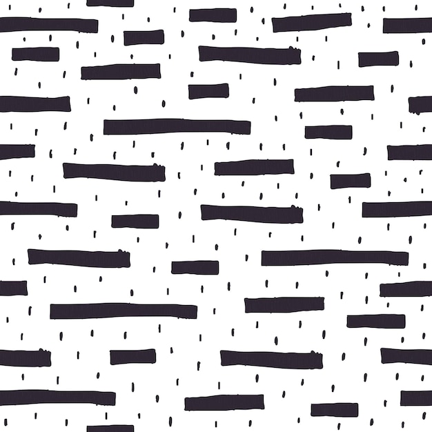 Seamless pattern with abstract and decorative elements