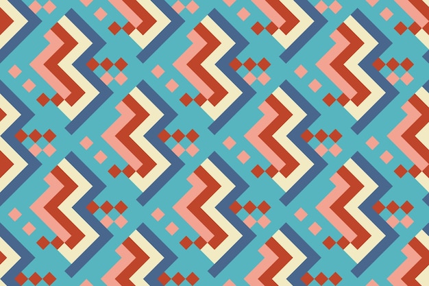 Seamless pattern with abstract geometric ornament Repeating background