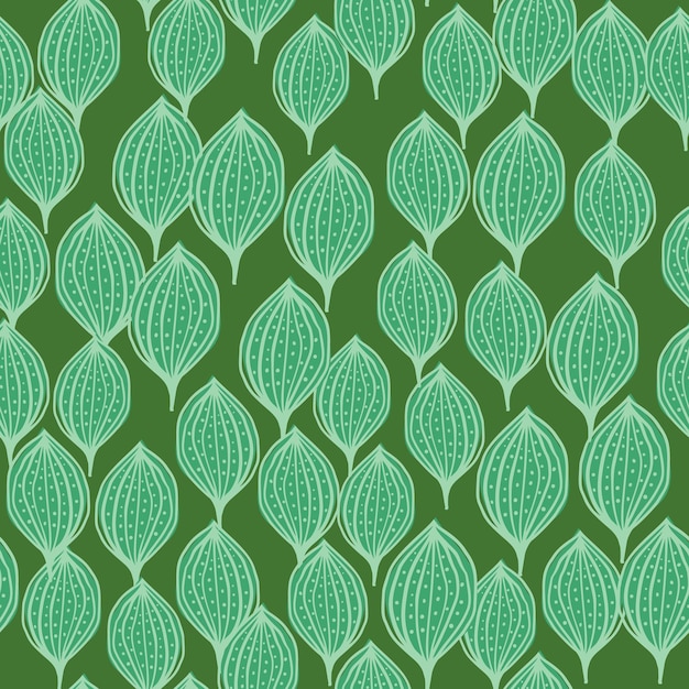 Seamless pattern with abstract leaves Leaf endless background Contemporary floral wallpaper Modern design for fabric textile print surface wrapping cover greeting card Vector illustration