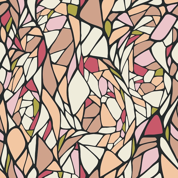 Seamless pattern with abstract ornament