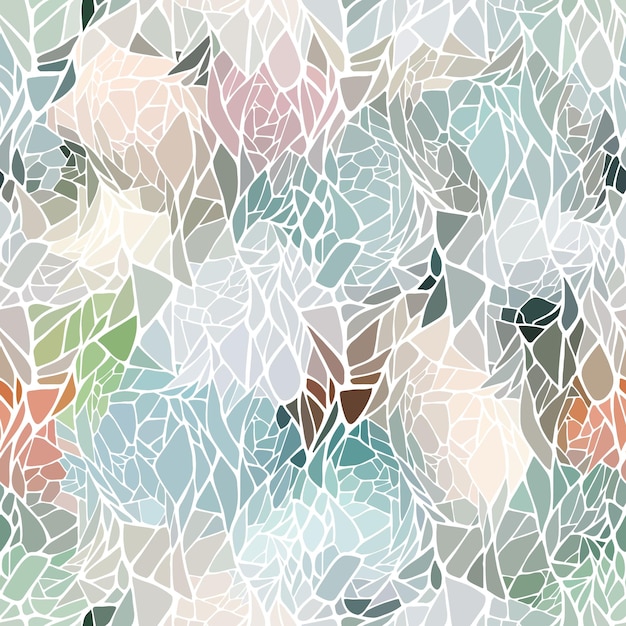 Seamless pattern with abstract ornament