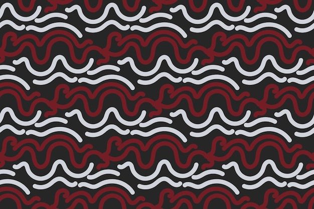 Seamless pattern with abstract wavy lines Vector illustration