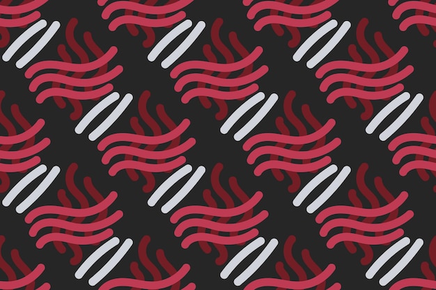 Seamless pattern with abstract wavy lines Vector illustration