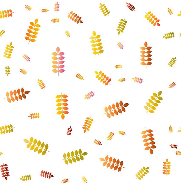 Seamless pattern with acorns and autumn oak leaves in Orange Beige Brown and Yellow Perfect for wallpaper gift paper pattern fills web page background autumn greeting cards