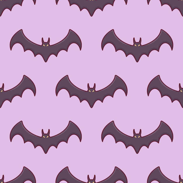 Seamless pattern with bats.