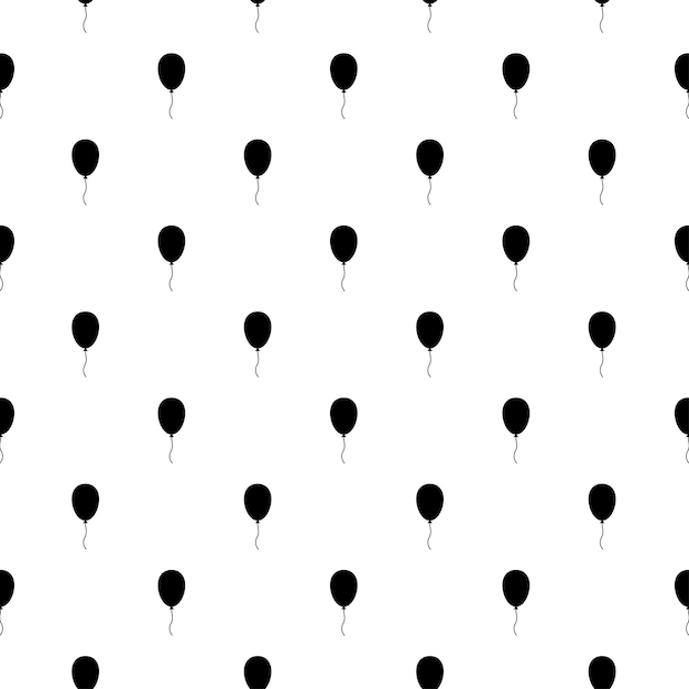 Seamless pattern with black air balloons Design for kids textile prints wrapping paper cards birthday decoration