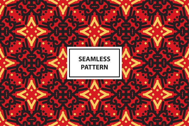 Seamless pattern with a black background.