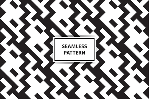 Seamless pattern with a black and white background.