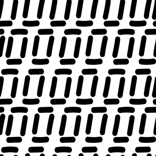 Seamless pattern with black and white lines