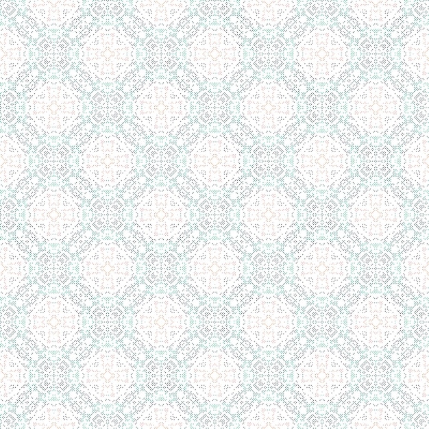 A seamless pattern with blue and green circles