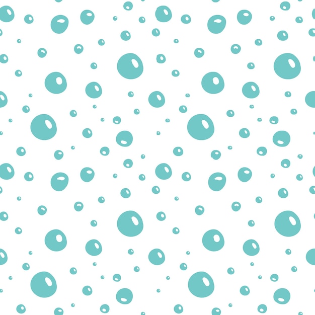 Seamless pattern with bubbles Water bubbles pattern