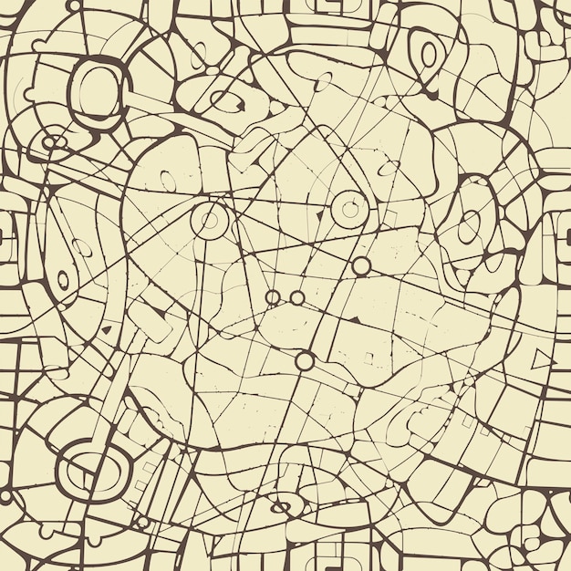 seamless pattern with city map