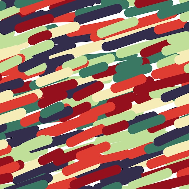 Seamless pattern with colorful brushstrokes