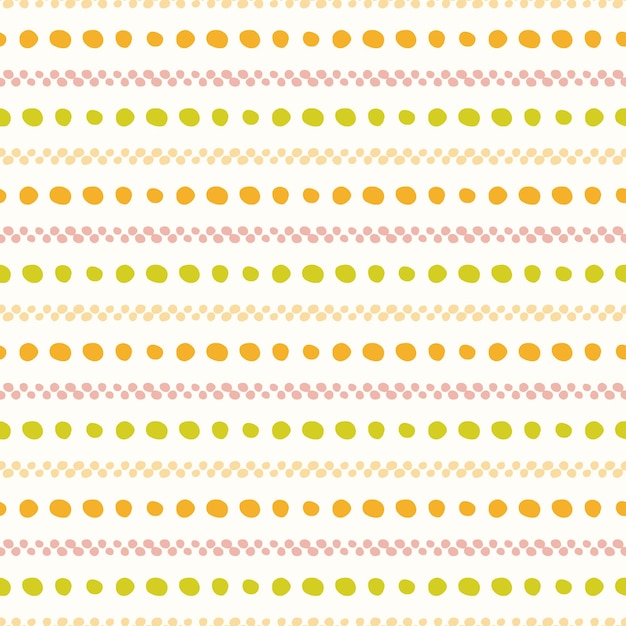 Seamless pattern with colorful dots