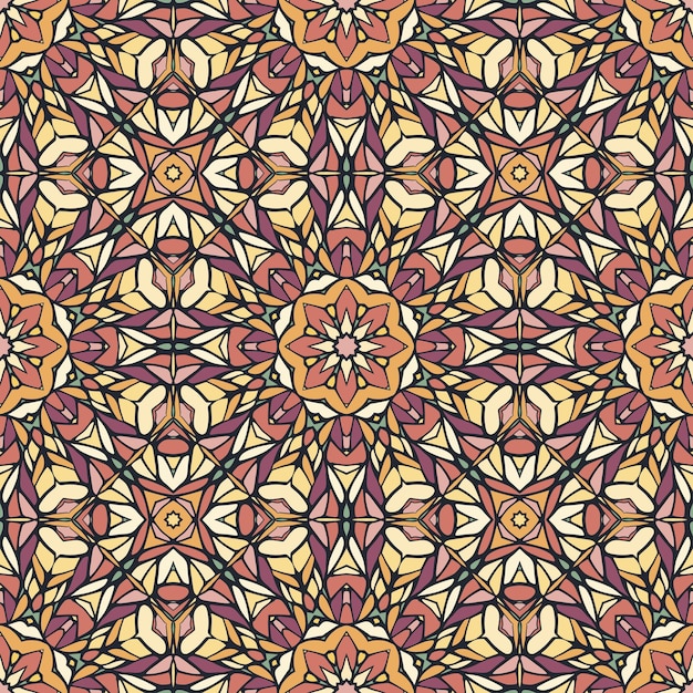 Seamless pattern with decorative ornament