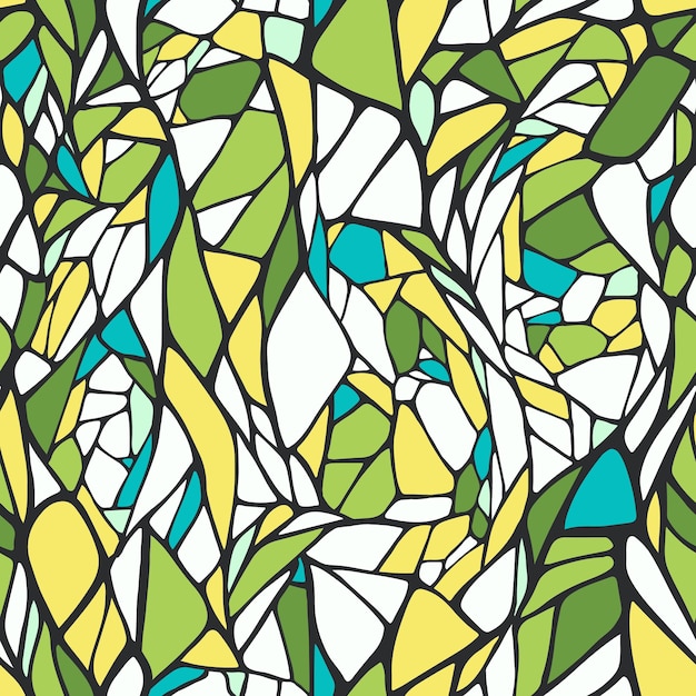 Seamless pattern with doodle ornament