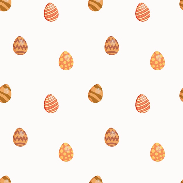 Seamless pattern with easter eggs Background for wrapping paper greeting cards and seasonal designs Happy Easter Day