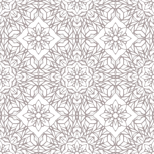 Seamless pattern with ethnic lace ornament