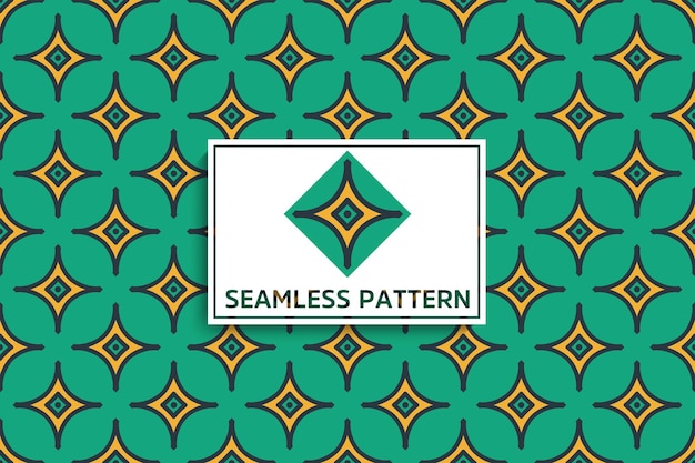 Seamless pattern with ethnic mandala ornament