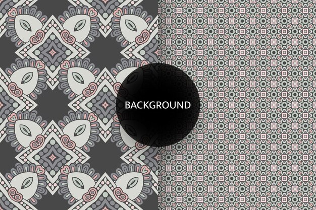 Seamless pattern with ethnic motif