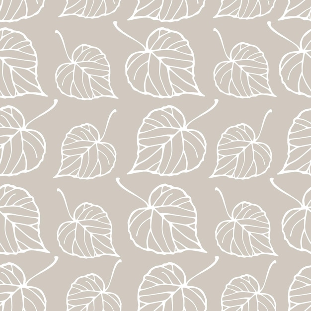 Seamless pattern with falling leaves