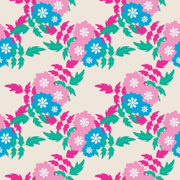 Seamless Pattern With Floral Motifs able to print for cloths tablecloths blanket shirts dresses