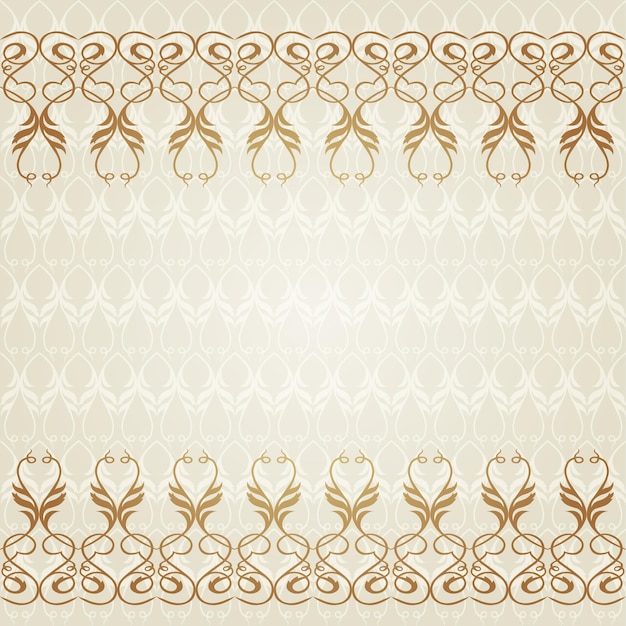 Seamless pattern with floral ornament