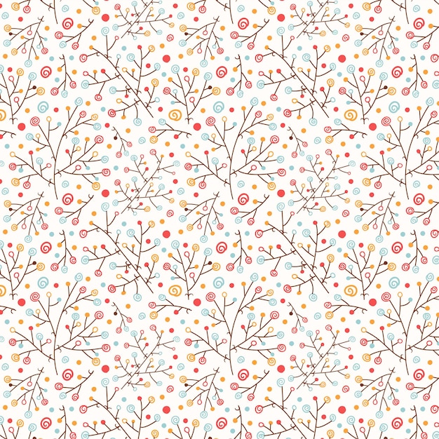 Seamless pattern with flowers floral background