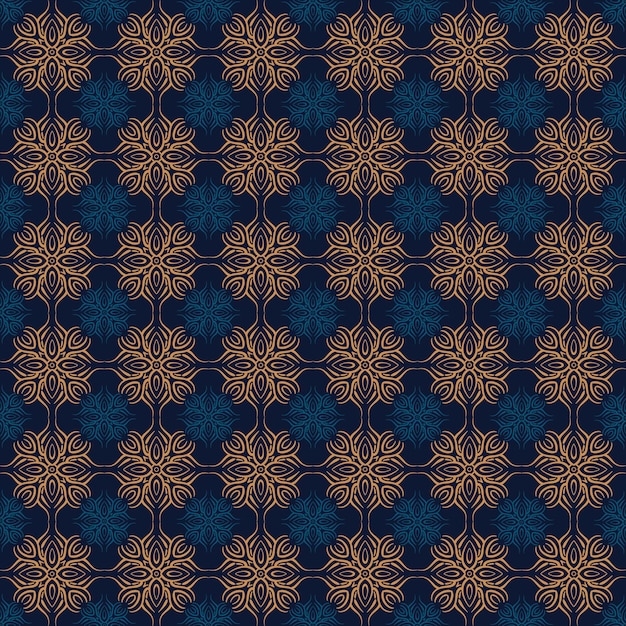 Seamless pattern with geometric elements