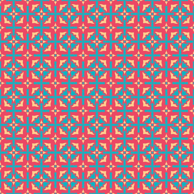 Seamless pattern with geometric elements