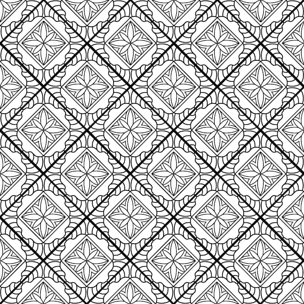 Seamless pattern with geometric elements