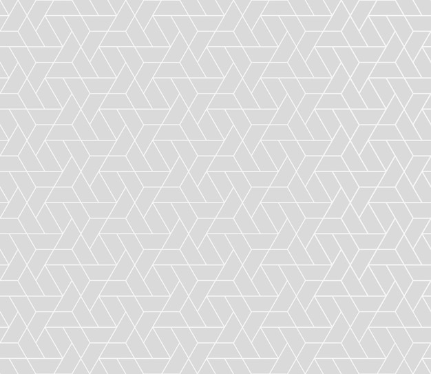 Seamless pattern with geometric grid with hexagonal and triangular shapes