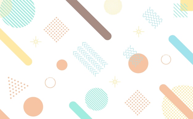 Seamless pattern with geometric shapes