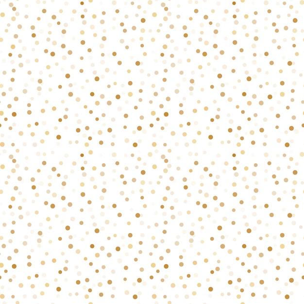 Seamless pattern with gold confetti Seamless circle pattern Vector image of twinkling stars