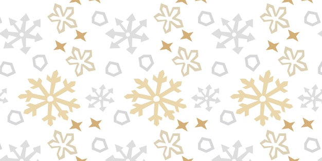 Seamless pattern with golden flakes and crystals