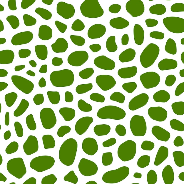 Seamless pattern with green pebbles