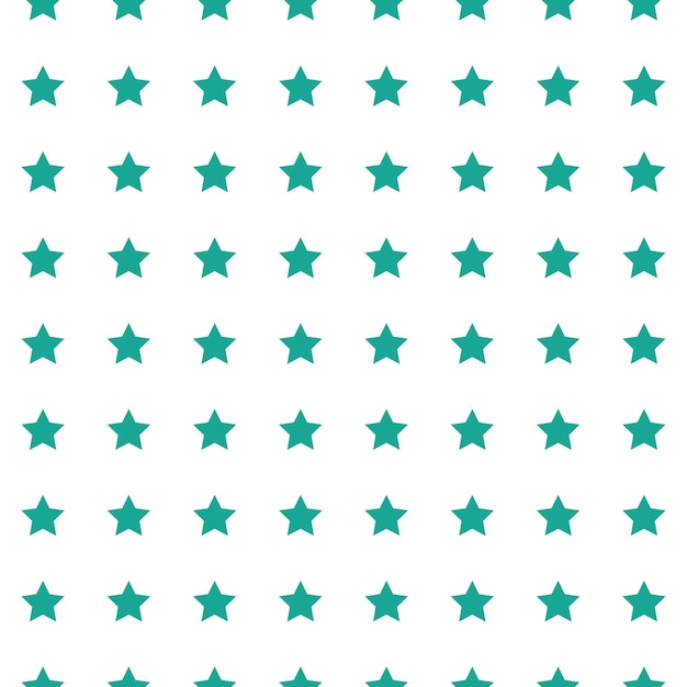 Seamless pattern with green stars