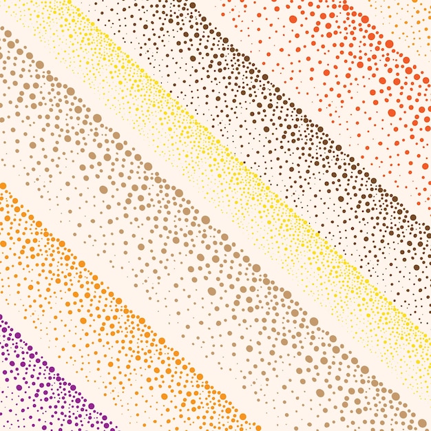 Vector seamless pattern with hand drawn polka dots vector illustration