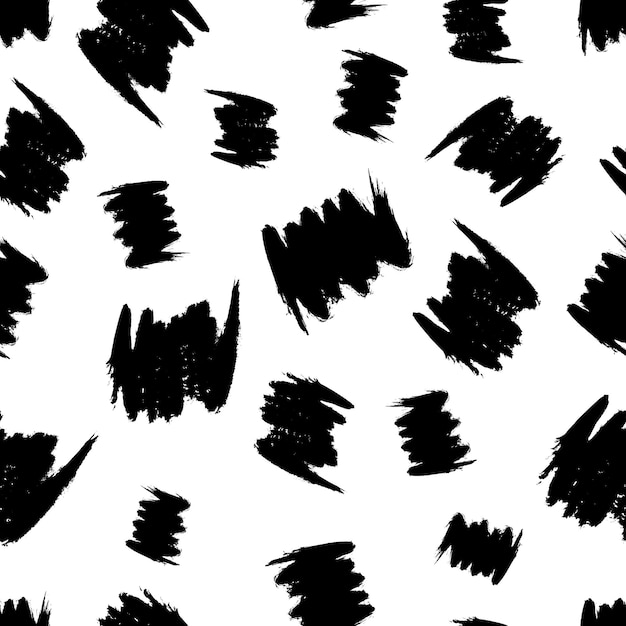 Seamless pattern with hand drawn scribble smears