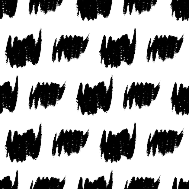 Vector seamless pattern with hand drawn scribble smears