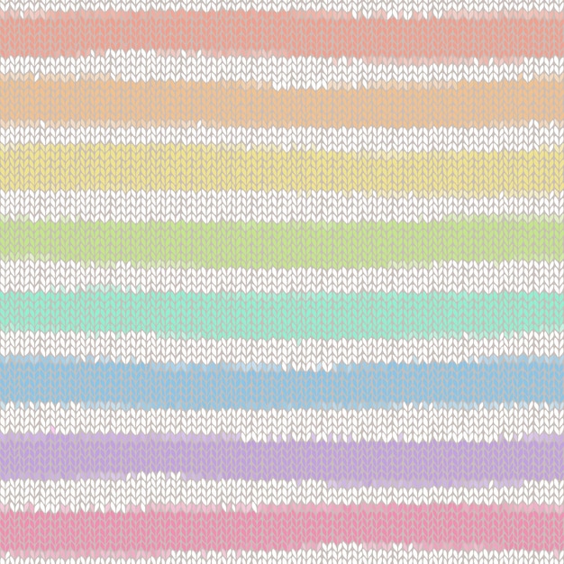 Seamless pattern with knitted stripes