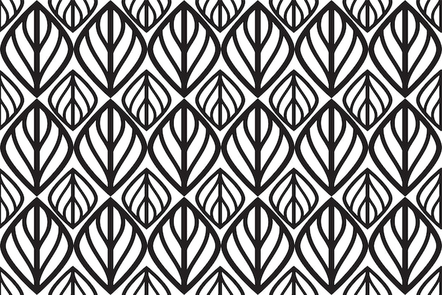 seamless pattern with leaves Modern stylish floral background Vector illustration