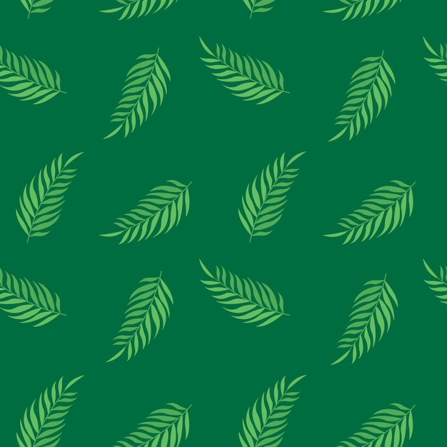 Seamless pattern with leaves