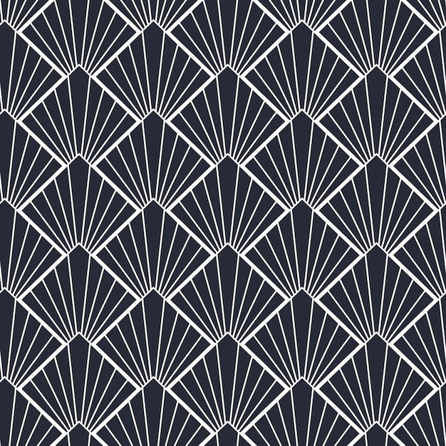 Seamless pattern with lines and geometric shapes. Vector graphic design for textiles and packaging.