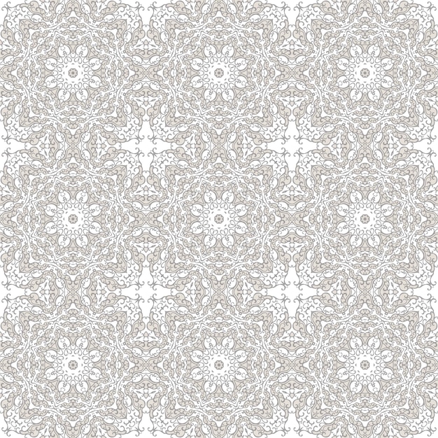 Seamless pattern with mosaic lace ornament